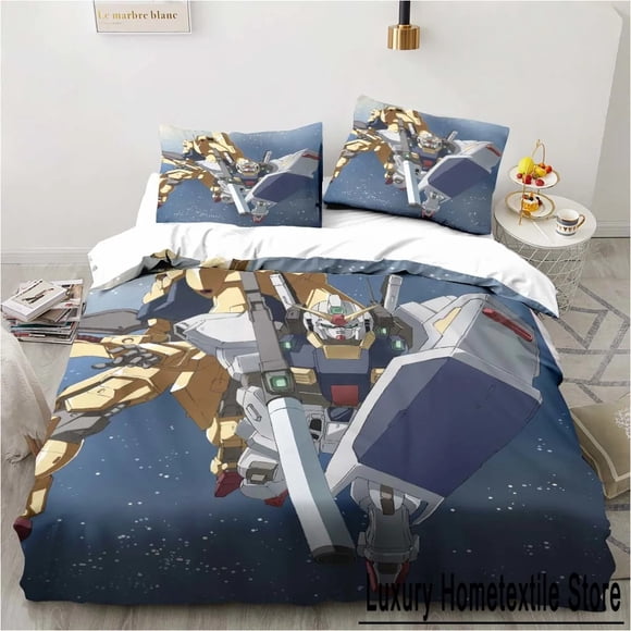 er soldierpattern three-piece set, delicate quilt cover pillow case, housewares set, beautiful gift Household Bed Sheets