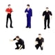 thumbnail image 4 of 5x 1/64 Figuras De Reparador Escenas En Miniatura Adornos De Escritorio Adornos Negro, 4 of 5