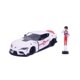 thumbnail image 1 of Auto de juguete Robotech 1:24 Toyota Supra 2020 de metal fundido con figura, 1 of 9