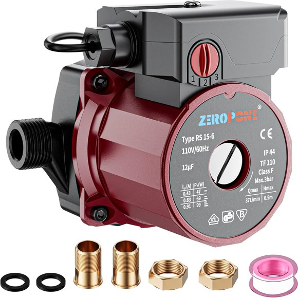 Bomba de recirculación ZeroPone 93W Circulador de agua 110-120V