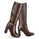 thumbnail image 5 of Botas Largas Mujer Tacon Grueso De Moda Vintage Weide QBM12, 5 of 8