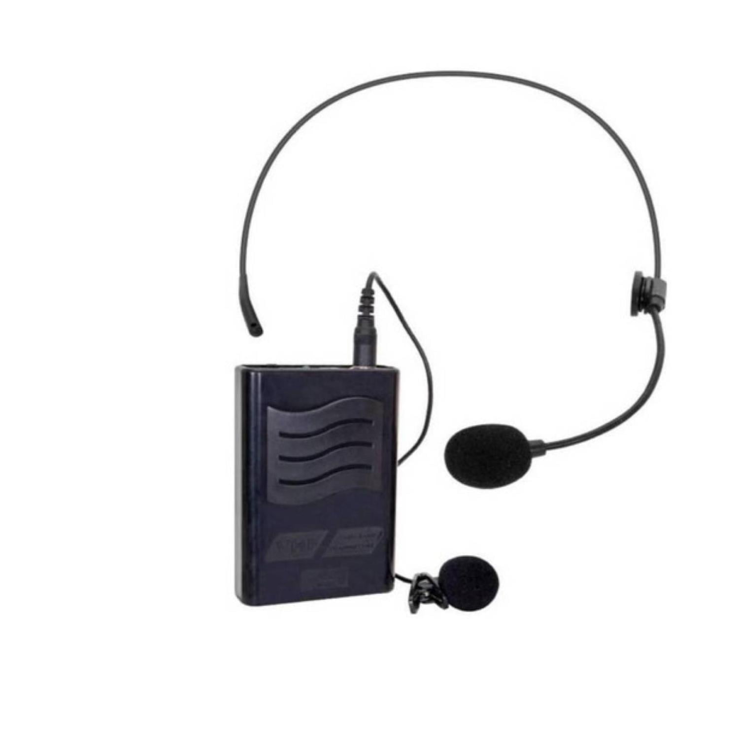 Philco - Kit De Microfono Inalambrico Vhf 2 En 1 Cintillo Y Solapa