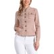 thumbnail image 1 of INSPIRE CHIC Chaquetas de Mezclilla para Mujer Cuello Alto Mangas Largas Chaquetas Cortas de Jean Rosa 2XL, 1 of 6