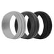 thumbnail image 3 of 3 Piezas De Goma Para Hombre De Silicona Banda De Boda Gimnasio Deporte Joyería, 3 of 3