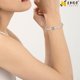 thumbnail image 2 of Pulsera LNQOBU de plata esterlina 925 con cadena serpiente para mujer, 2 of 6