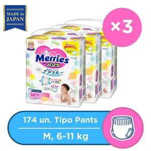 Merries Pants Super Jumbo M 58X3 Pcs