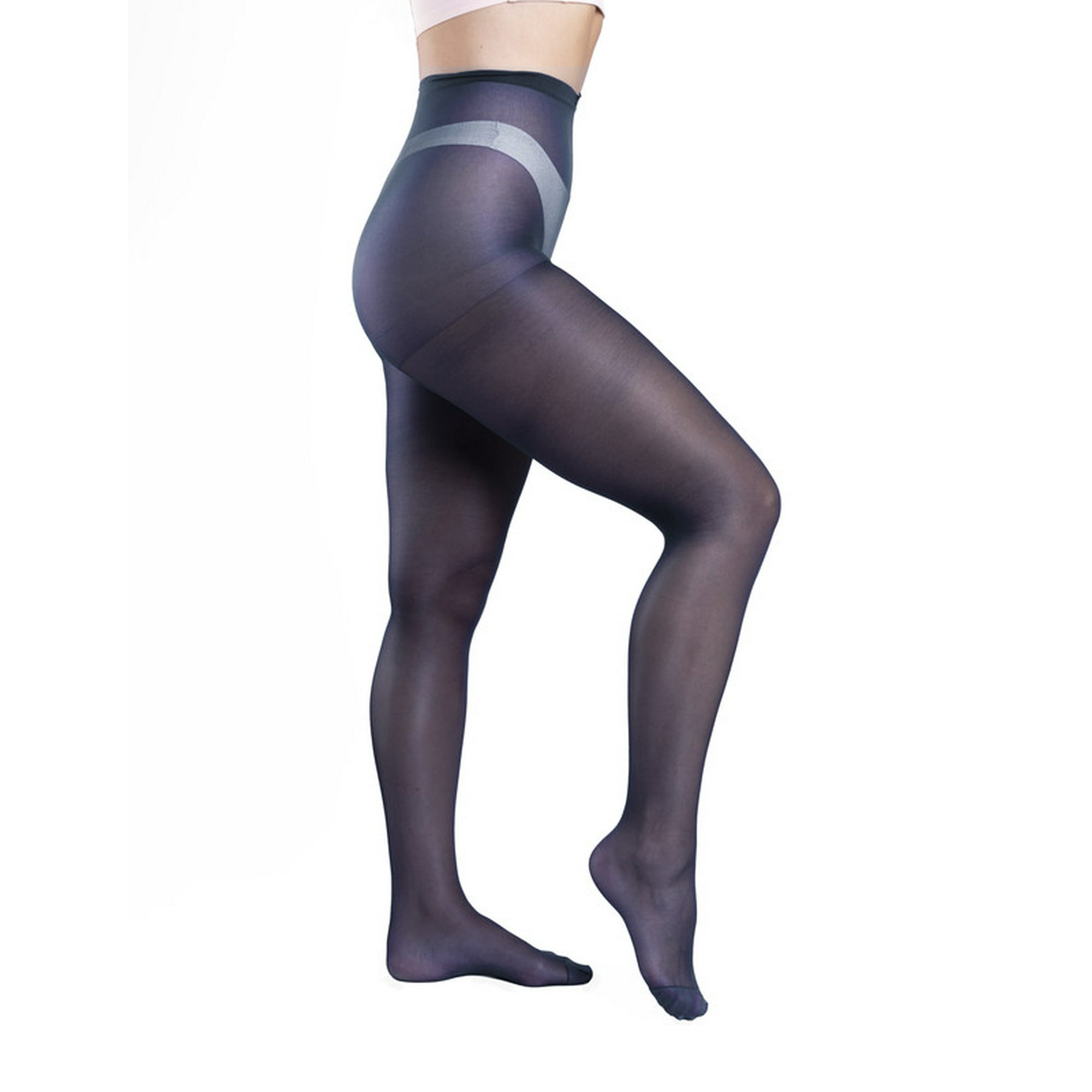Ingesa - Panty Elasticada 40 Denier L-xl Negro Azul