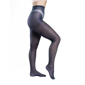 Ingesa - Panty Elasticada 40 Denier L-Xl Negro Azul