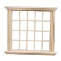 Magideal - Mini Marco De Ventana Modelo 1: 12 Escala Casa De Muñecas Marco De Ventana Muebles Juguete, Decoración De Bricolaje, Accesorio De Casa De Muñecas Para