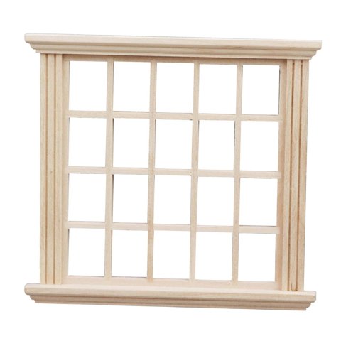 Magideal - Mini Marco De Ventana Modelo 1: 12 Escala Casa De Muñecas Marco De Ventana Muebles Juguete, Decoración De Bricolaje, Accesorio De Casa De Muñecas Para