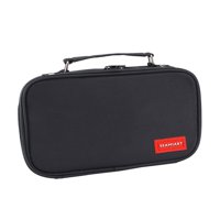 Bothyi - Estuche Para Lápices Con Cremallera Suministros De Oficina Estuche Para Bolígrafos Para Niños Niñas Adultos Negro 24.5X5X15.5Cm