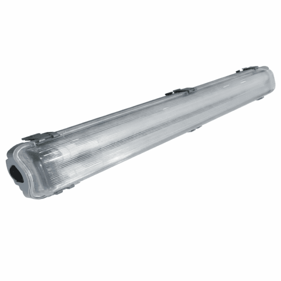 Hermético Estanco LED 2x9W, 60cms, 6000K incluye tubos