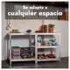 thumbnail image 4 of Estante Metálico 5 Niveles Organizador Bodega Cocina 180x90x40 Cm, 4 of 10
