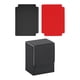 thumbnail image 1 of Estuche para baraja de cartas con capacidad para más de 100 cartas en fundas, resistente al agua, versátil y de microfibra suave. Negro y gris, 1 of 5