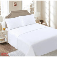 Genérico - Juego Sabana 1.5 Plaza Con Broderie Varios Colores