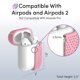 thumbnail image 4 of Funda para AirPods TalkWorks con llavero de silicona, color rosa, 4 of 6