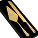 thumbnail image 1 of Juego de cuchillo y servidor para pastel GURUDAR, acero inoxidable dorado, 1 of 9