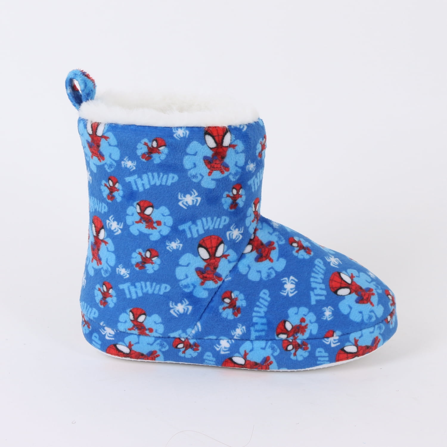 Pantufla Bota Niño Invernal Full Print Spidey Azul Marvel