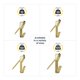 thumbnail image 5 of Colgadores de fotos OOK 50584 ReadyNail Brass, 13,5 kg, paquete de 4, 5 of 8