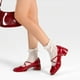 thumbnail image 3 of Zapato Mary Jane Negro PU acharolado Elegante Mujer Weide YL65, 3 of 8