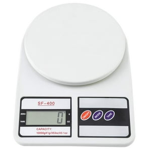 Balanza De Cocina Digital Balanza 10 Kg Cocina 10Kg Blanca C