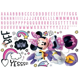 Adhesivos De Pared Disney Minnie Mouse Con Alphabet Roommates Rmk5156Gm