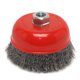 thumbnail image 1 of Cepillo tipo copa Forney 13 cm 5/8-11 con rosca de acero al carbono 0,014, 1 of 3