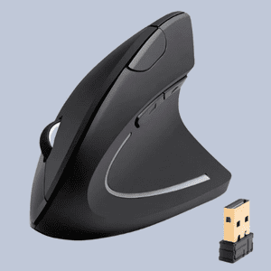 Ergostore - Mouse Vertical Ergonómico Inalámbrico 6 Botones Recargable