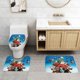 thumbnail image 2 of Juego de 3 Alfombras de Baño Arturo Navidad Terciopelo Coral, 2 of 6