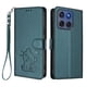 thumbnail image 1 of Funda de Gato tipo Libro para Motorola Edge 60 Fusion, Verde Oscuro, 1 of 6