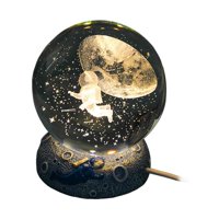 Bothyi - Luz Nocturna Creativa Que Brilla Intensamente Con Base Para El Dormitorio De La Sala De Estar Navideña