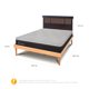 thumbnail image 3 of Cama Europea Hybrid 2 Plaza Respaldo New Dublin Choc, 3 of 11