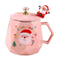 Bothyi - Taza De Café Navideña, Taza Para Beber, Tazas De Agua Reutilizables Para La Cocina Del Restaurante, Color Rosa