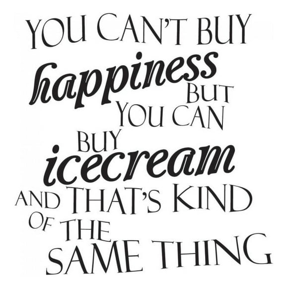 Decomural You Can Buy Ice Cream Kitchen WS-40866
