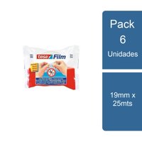 Tesa - Pack 6 Cintas Adhesivas Para Escritorio Corte Facil 19Mm X 25Mts