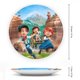 thumbnail image 2 of Buffalo Kids Plato decorativo de porcelana fina (bone china), plato decorativo de cerámica para hogar, oficina, soporte de pared, platos decorativos para dormitorio - 6 pulgadas (15 cm), 2 of 6