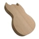 thumbnail image 2 of Okoume Mahogany Guitar Body Semi-Hollow Body DIY Kit de artesanía para guitarra SG, 2 of 5