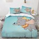 thumbnail image 1 of Anime Dumbo Blue Cartoon Kids Bedding Set ,Boys Girls Twin Queen Size ,Duvet Cover Pillowcase ,Exquisite gifts Bed Sheets, 1 of 5
