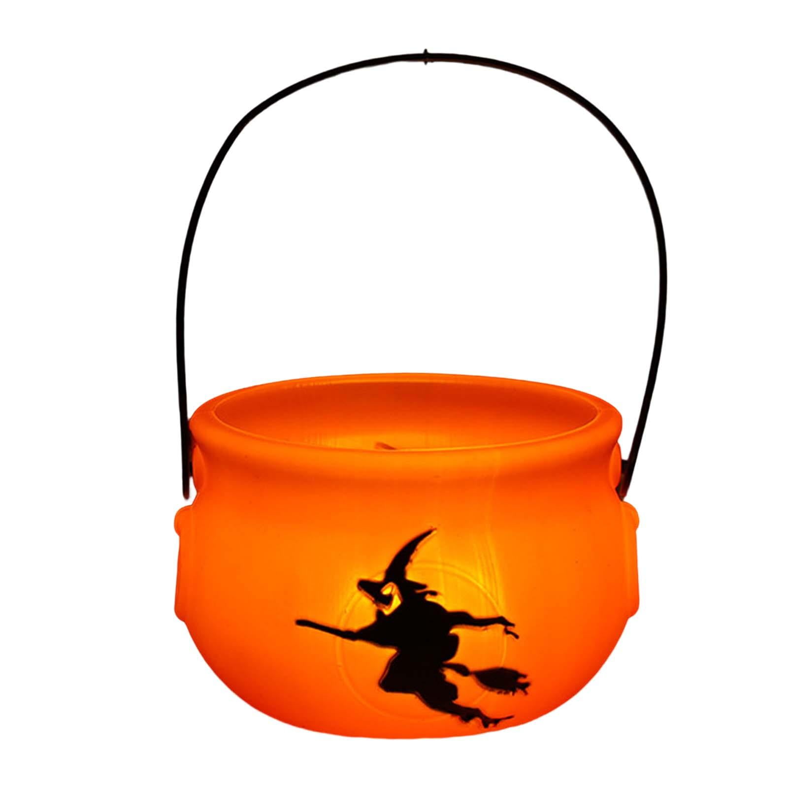 Gazechimp - Cubos De Calabaza De Halloween, Cesta De Dulces, Cubo De Dulces Para Caja De Regalo, Accesorios, Decoración Sin Vela
