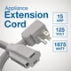 thumbnail image 2 of Cable de extensión DDON USA, calibre 14, 3 pies, para electrodomésticos, 2 of 7