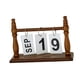thumbnail image 5 of Calendario de escritorio Calendario de escritorio Pequeño Fácil de usar Accesorios prácticos Decoración de pie Voltear Decoración diaria para estante Café, 5 of 5