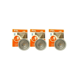 Pack X3 Ampolletas Led Gu10 5W- (Luz Fria) Fsl