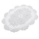 thumbnail image 4 of tapetes ovalados de algodón de crochet blanco ovalado tapetes de mesa, 4 of 5