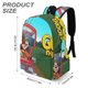thumbnail image 3 of La Tropa Goofy-theme Backpack, Campus style schoolbag Bookbag with Adjustable Shoulder Straps And Large Zip Compartment, Unisex Travel Bags.42x30x15cm, 3 of 6