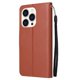 thumbnail image 5 of Funda Cartera para iPhone 15 Pro con Tarjetero, Soporte y Cordón - Protección Marrón, 5 of 5