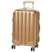 Equipaje Rockland Melbourne Hardside Con Ruedas Giratorias Expandibles, Bronce, Equipaje De Mano De