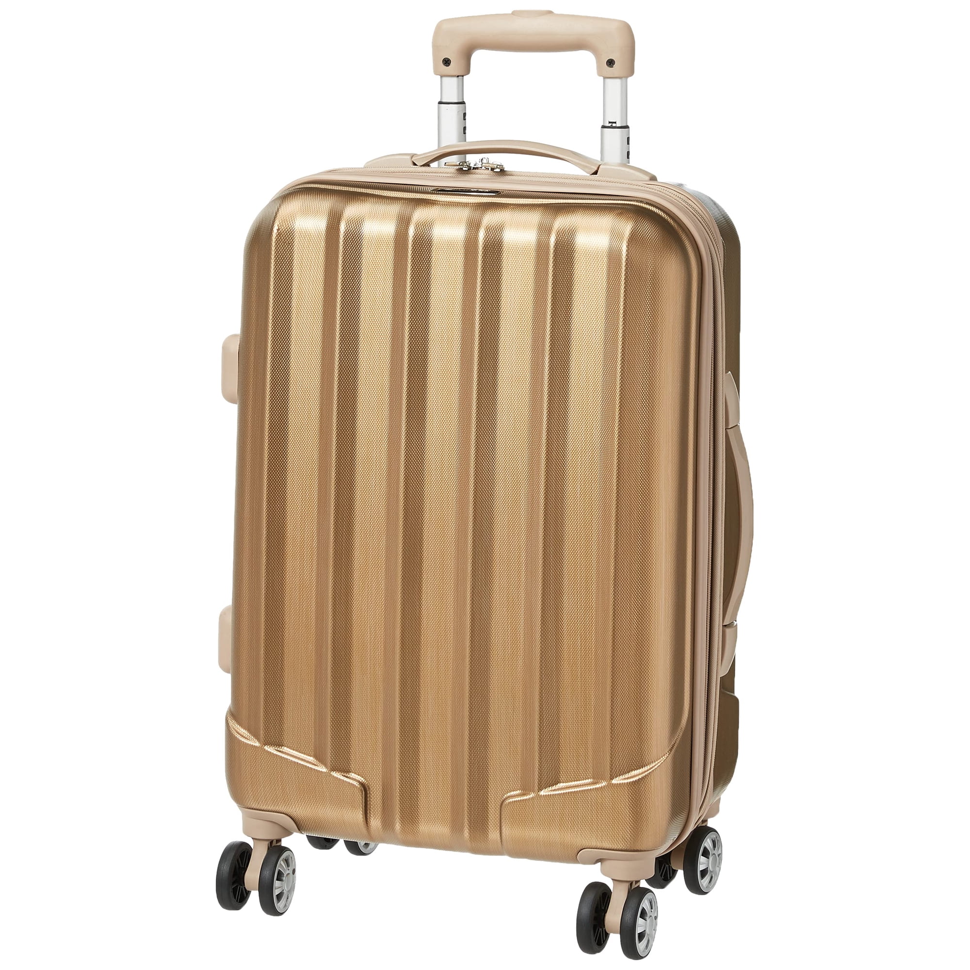 Equipaje Rockland Melbourne Hardside Con Ruedas Giratorias Expandibles, Bronce, Equipaje De Mano De