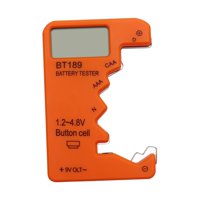 Magideal - Probador De Batería Medición De Voltaje De Batería Probador De Batería Pequeño Capacidad De Batería Naranja