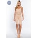 thumbnail image 2 of Enterito CC Clothing Sin Costuras De Punto Calado Cuello Redondo Rosa Beige S/M, 2 of 5
