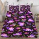 thumbnail image 1 of Halloween Hello_Kitty_ Quilt Set FullSoft Lightweight Quilts Quilted Bedspreads3 Pieces Set Queen SizeColorful Cartoon Print All Season 173*218CM, 1 of 5